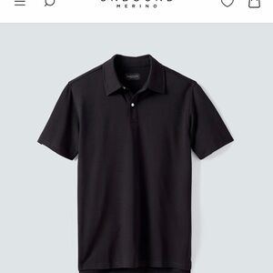 Unbound Merino Wool-Blend Polo | Size Large | Like New | Dark Navy